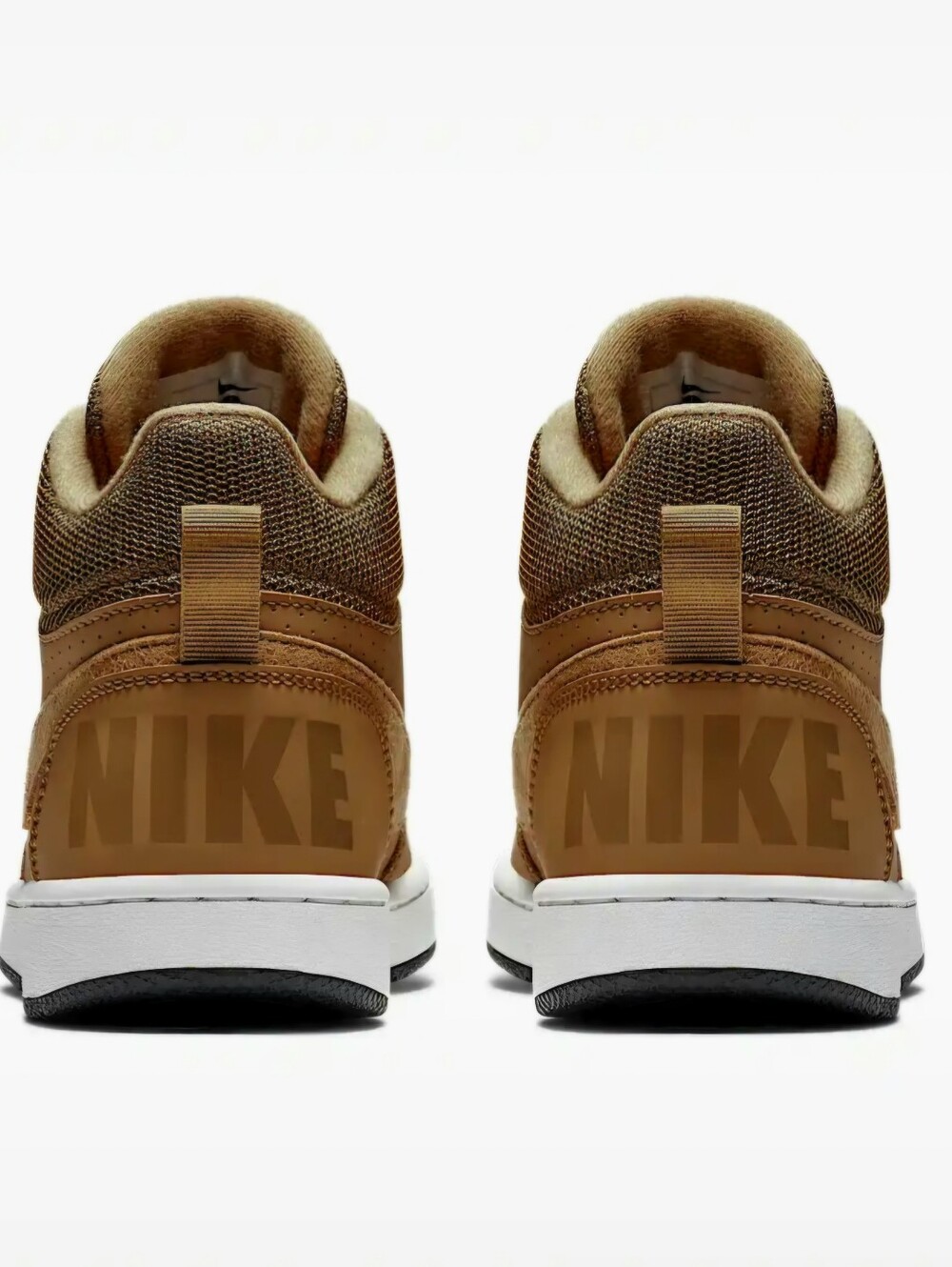 (Grade School Sizes) - Nike Court Borough Mid Wheat (Brand New) - Picture 8 of 16